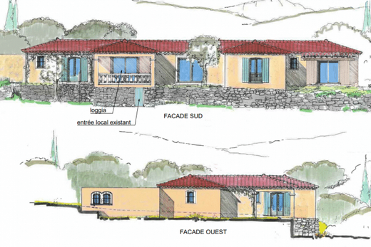 ETUDE STRUCTURE DE DEUX OUVERTURES DANS UNE VILLA  DE 400M²A OPIO PRES DE GRASSE